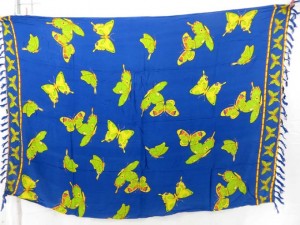 blue butterfly sarong