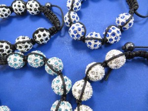 Crystal Disco Ball Pave Beads Bracelets disco ball beads diameter: 13mm
