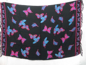 black butterfly sarong