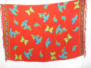 red butterfly sarong