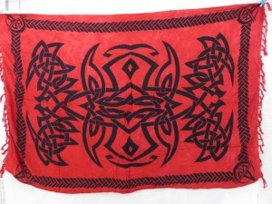 red color altar clothes celtic knots wicca pagan wall hanging and bedspread