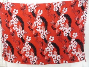 red flower sarong beach ups coverup