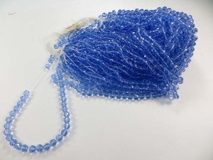 Light blue color loose faceted acrylic bead