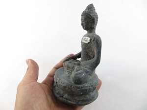 antique style metal Buddha statue handmade in Bali Indonesia