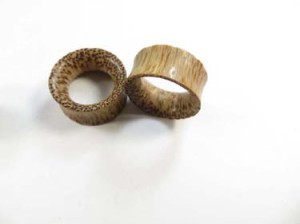 Coco Wood Tunnels Gauges Ear Plugs Organic Natural Coconutwood
