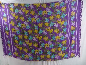 purple florals sarong resort dresses for women