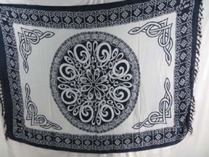 black and white celtic sarong wraps wiccan tapestries pagan wall hangings celtic wall art mixed designs randomly picked by our warehouse staffs 