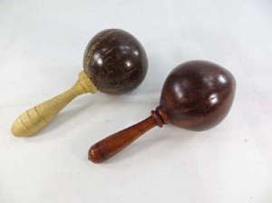 handheld percussion musical instrument plain coconut shaker maracas rattle
