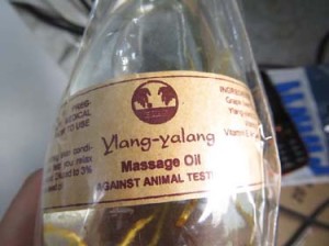 very large bottle of natural massage oil  only few bottles in stock, include Ylang-ylang