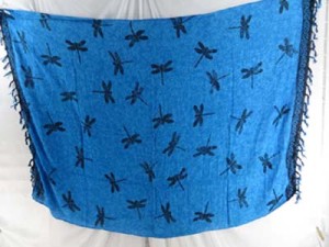 blue dragonfly sarong