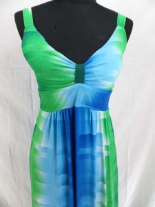 abstract color srtrips long dress with padded bra. Trendy maxi dress / boho beach dress / maxi sundress / vacation dress / halter dress