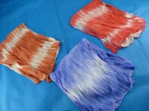 Tie dye polyester scarves shawl wrap stole. Light, thin, soft, half see through