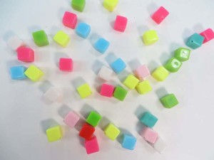 resin mini cube colors flatback applique embellishment for scrapbooking