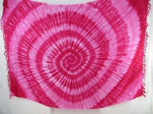 pink swirl tie dye sarong mundu pareau hippie clothes