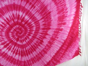 pink swirl tie dye sarong mundu pareau hippie clothes