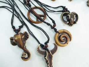 resin pendant hippie gothic necklaces with adjustable black cord