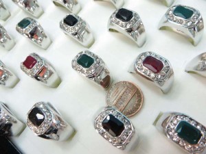 vintage style cz rhinestone fashion rings, mixed sizes between 6 to 10