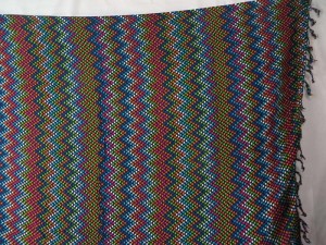 multiple color zig zag stripes sarong
