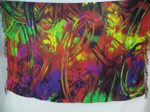 abstract artwork exotic print sarong