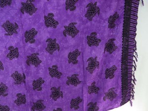 sealife turtle purple sarong wholesale pareo