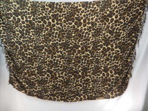 animal print sarong brown black