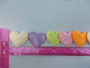 heart padded applique / scrapbooking craft DIY / wedding decoration