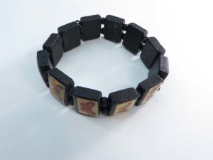butterfly wooden stretchy bracelets wristband