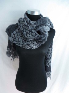zig zag winter knitted scarves neckwarmer bubble shawls