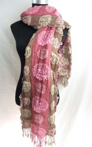 mandala circles winter knitted scarves neckwarmer bubble shawls