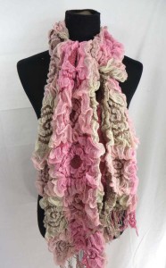 swirl circles winter knitted scarves neckwarmer bubble shawls