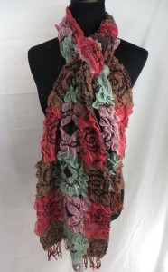 swirl circles winter knitted scarves neckwarmer bubble shawls