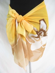  Daylilly flower chiffon scarves scarf shawl wrap