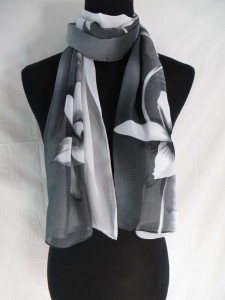  Daylilly flower chiffon scarves scarf shawl wrap