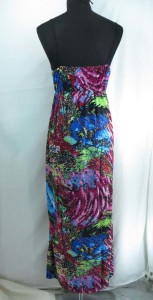 mixed designs boho long dress