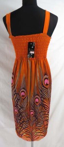 Retro vintage bohemian short dress. Hippy boho mini dress / tube top dress / boho beach dress / vintage sundress / vacation dress / halter dress.
