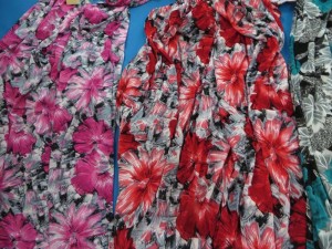 tropical floral summer short dress with short sleeve. Hippy boho mini dress / tube top dress / boho beach dress / vintage sundress / vacation dress / halter dress.
