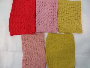 wavy design 2-loop knit infinity scarf circle loop long shawl wrap cowl neck scarf $3.45