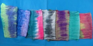  tie dye infinity scarf / circle loop long wrap / endless shawl / cowl neck circular scarf / eternity scarf / double loop scarf 