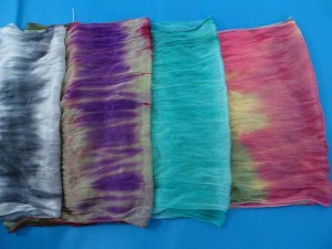  tie dye infinity scarf / circle loop long wrap / endless shawl / cowl neck circular scarf / eternity scarf / double loop scarf 