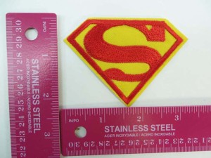 superman embroidered iron on patch / embroidered cloth badge motif applique / sew on applique patch