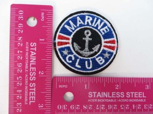 marine club nautical anchor ship marine embroidered iron on patch / embroidered cloth badge motif applique / sew on applique patch
