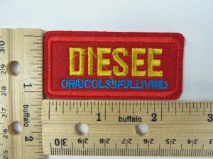 diesee embroidered iron on patch / embroidered cloth badge motif applique / sew on applique patch