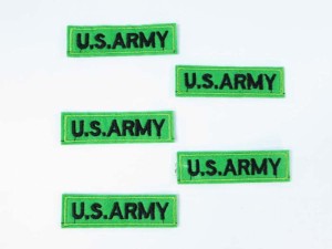 U.S. ARMY embroidered iron on patch / embroidered cloth badge motif applique / sew on applique patch