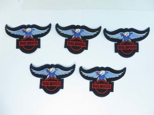 big boss eagle embroidered iron on patch / embroidered cloth badge motif applique / sew on applique patch