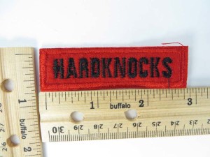 hardknocks embroidered iron on patch / embroidered cloth badge motif applique / sew on applique patch