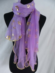 double layer daisy floral scarves shawl wrap stole