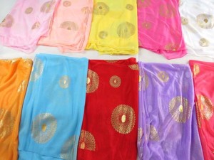 gold mandala circle print fashion scarves shawl wrap stole