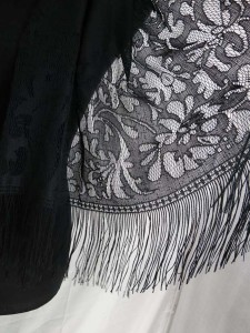 elegant lace fashion scarves shawl wrap stole with tassels