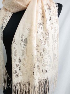 elegant lace fashion scarves shawl wrap stole with tassels