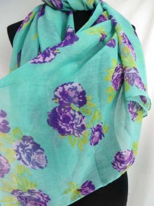 rose maxi long fashion scarves sarong wrap